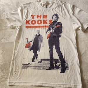 The Kooks North America 2025 White Tshirt With Graphics Size Medium